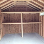 Germantown Wi 12x16 Gable with custom shelving